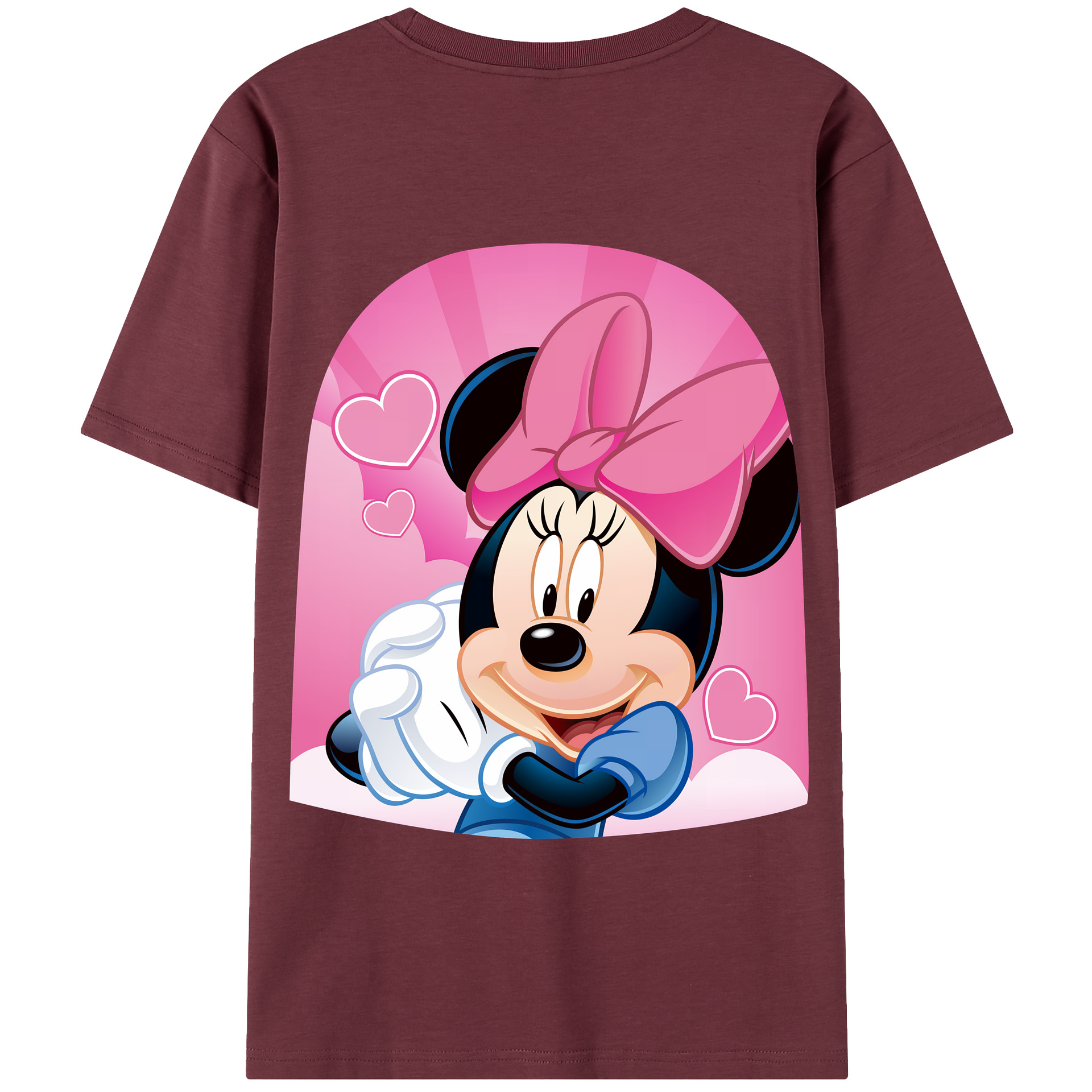 （画像用） ミッキーマウス Mickey Mouse 綿100％半袖Tシャツ（背面プリント）